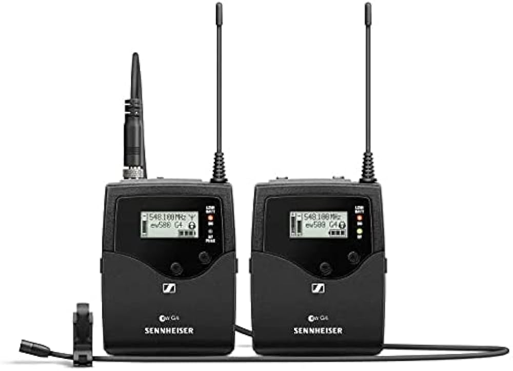 Sistema Microfone Lapela MKE 2 Sennheiser EW 512P G4-GW Wireless