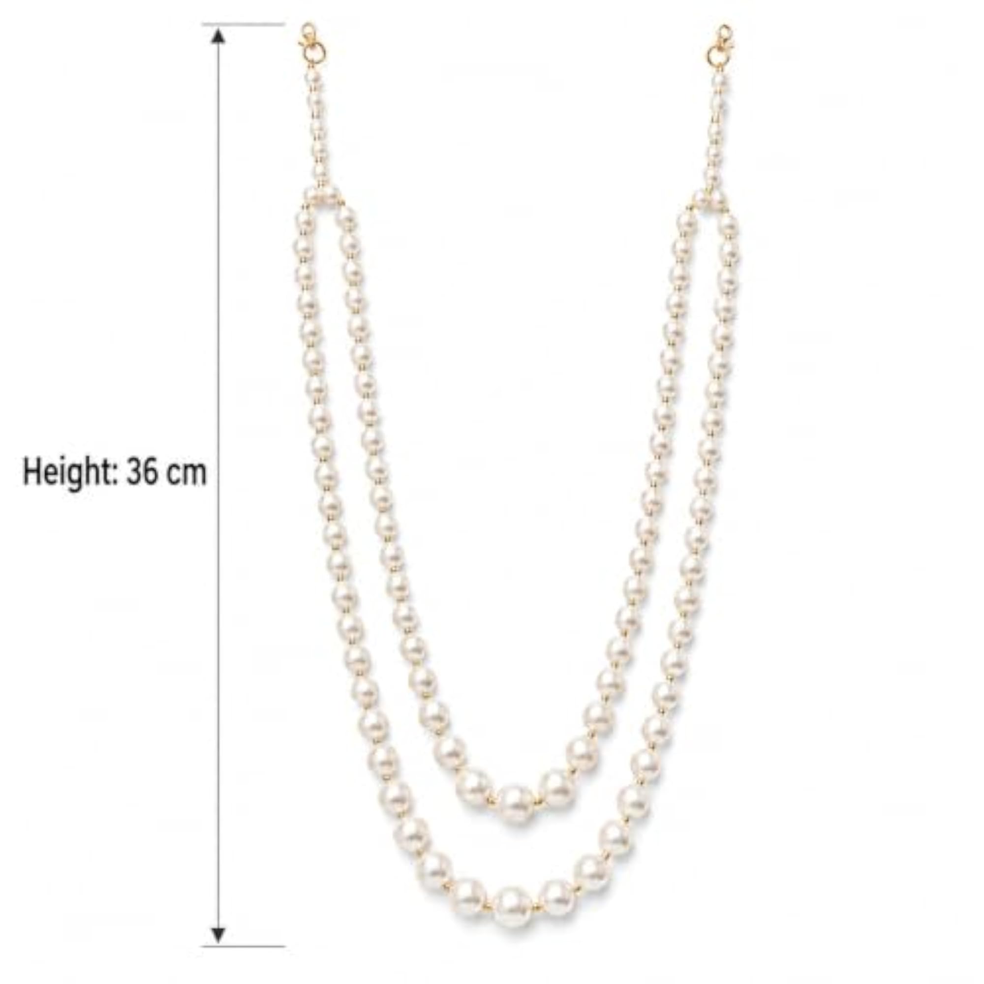 Double-Layer Beaded Long Necklace for Ganpati Bappa