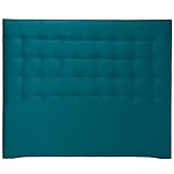 3 años de Garantía. Ventadecolchones - Cabecero Tapizado Acolchado de Dormitorio Modelo Cube Largo en Terciopelo Verde y Medidas 180 x 125 cm para Camas de 160 ó 180