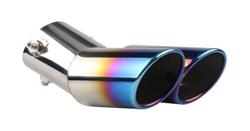 Muffler Exhaust Tail Tip Muffler Exhaust Modification Nozzle Header For Peugeot 206 CC SW 207 208 307 CC/3008 2007-2023 2024 2025(B)