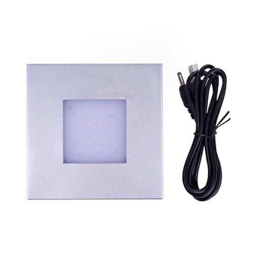 Hsyzygian Base per lampada con cristalli LED a luminosità regolabile sensibile al tocco per esposizione di gioielli e ambiente domestico LED portatile