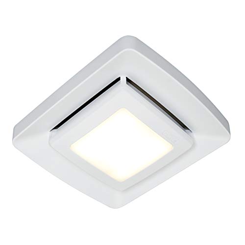 NuTone Quick Installation Bathroom Exhaust Fan Replacement Grille Cover with LED Light