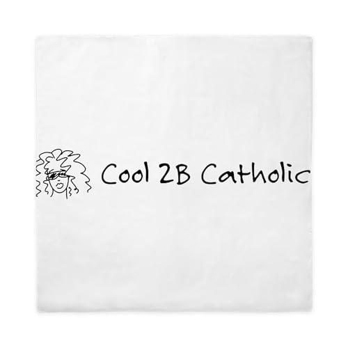 CafePress Cool 2B Catholic Sign Queen Duvet Cover, Printed Comforter Cover, Unique Bedding