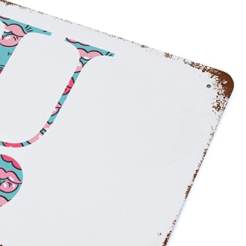 Monogramme rustique en métal U cœur déco haut de gamme