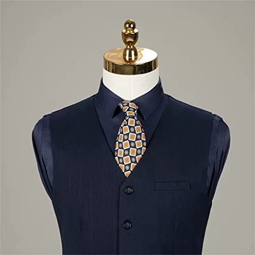 Suit Suit Men's Slim Three-Piece Groom Wedding Dress Business Casual Professional Formal Suit(X-Large)3