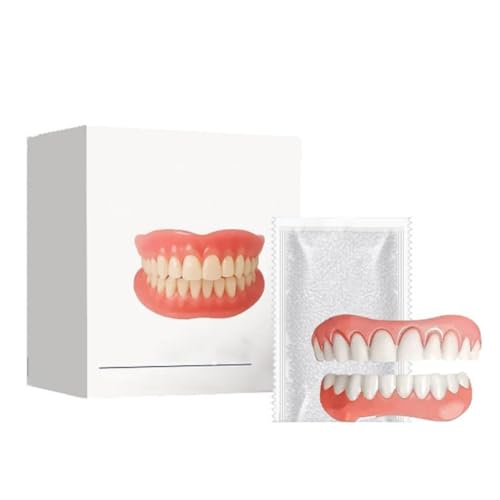 Prótesis dental completa inteligente termoadaptable, juego de prótesis dentales con rebase de silicona, juego de prótesis dentales completas personalizadas avanzadas (1pcs)