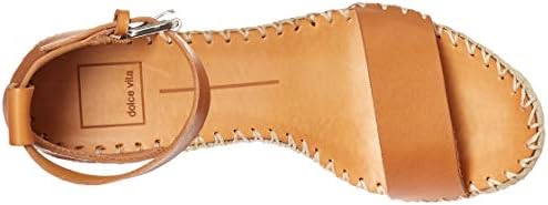 Dolce Vita Women's Noor Wedge Sandal, tan Leather, 9.5 M US | Image 4