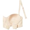 Amazon Essentials Women's Convertible Strapless Bra, Beige, 36B