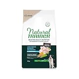 Natural Trainer Selected Quality Nutrition Adult Medium Hund, Trockenfutter für große ausgewachsene Hunde, Geschmack Weißer Fisch, 10 kg.