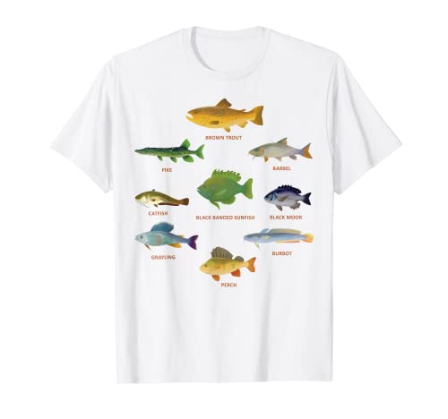 Fish Species Biology Fishing Types Of Freshwater Camiseta