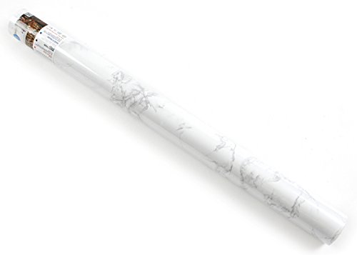 Roserosa Peel And Stick Pvc Marble Self-Adhesive Wallpaper Covering Counter Top Shelf Liner Napoleon Marble (Sm744 : 2.00 Feet X 6.56 Feet ) #TOP1