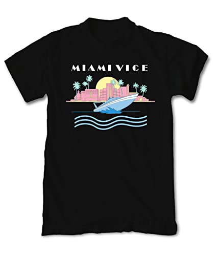 Riot Society Miami Vice Boat Mens T-Shirt