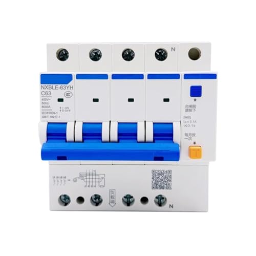 Disjoncteur différentiel NXBLE-63YH 4P C40 30 mA pour éviter les pannes et les électrocutions