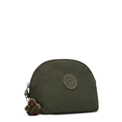 Kipling Womens Women's Zadok Pouch, Lightweight, Organize Accessories, Slip Compartments, Top Zip Closure, Nylon Pouch, Jaded Green Tonal, 8 L X 6.38 H 3.75 D Us #TOP3