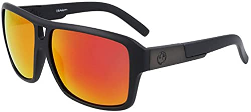 Dragon Mens The Jam Sunglasses - Matte Black Frame | LL Red Ion Lens