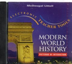 Unknown Binding 2001, 1999 McDougal Modern World History Teacher Tools CD ROM (Patterns of Interactions) Book