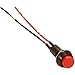 Produktbild Taster Schalter 12 24 V Volt Auto KFZ schwarz rot rund Drucktaster Tastschalter