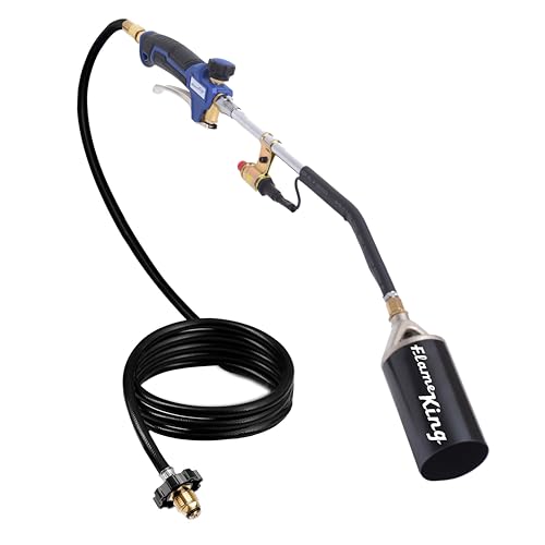 Flame King Kit per cannello a propano per erbacce, 340.000 BTU con accensione piezoelettrica...