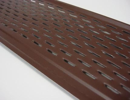Hallett Louver Flo Gutter Guard - 6", White (100 ft. Carton, 4ft Lengths)