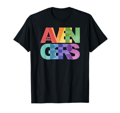 Marvel Avengers Rainbow Name T-Shirt