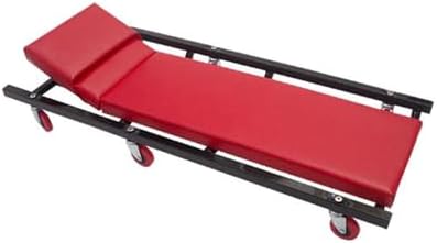 Folding Rolling Car Creeper Seat – 300LBS Capacity Garage Repair Chair, Adjustable Height, Comfortable & for Auto Mechanic Use