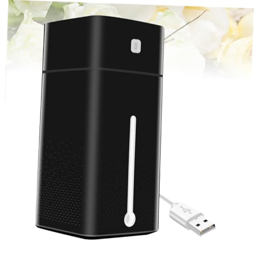 Humidificateur air USB noir mini diffuseur de brume fraîche avec LED - 6