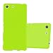 Produktbild Cadorabo Hülle für Sony Xperia M5 in Jelly GRÜN  Handyhülle aus flexiblem TPU Silikon  Silikonhülle Schutzhülle Ultra Slim Soft Back Cover Case Bumper
