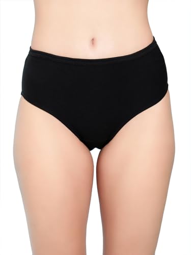 Image of Shasmi Women's Super Combed Cotton Mid Low High Rise Coverage Hipster Full Briefs Breathable with Concealed Waistband Ladies Underwear Panties (Hipster 8901)