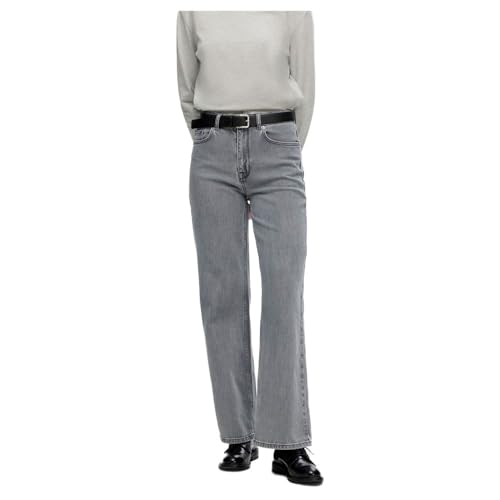 SELECTED FEMME Wide fit Jeans Grey Light Grey Denim 30 34 Light Grey Denim