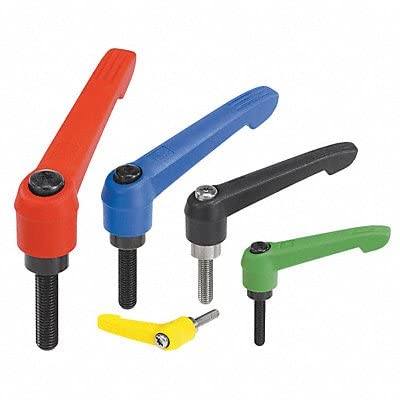 Adjustable Handles, 0.78, 5/16-18, Blue