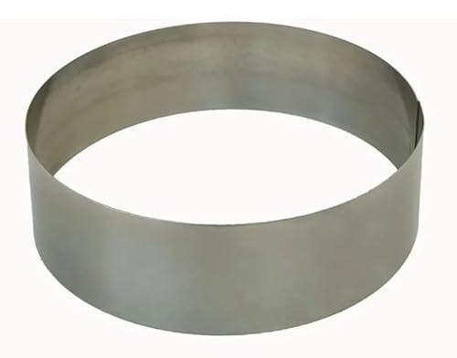 Aro Modelador De Hambúrguer Em Inox 11x3cm - 5 Peças