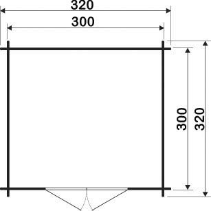 Alpholz Carlsson Gartenhaus Aktiva aus Massiv-Holz | Gerätehaus mit 40 mm Wandstärke | Garten Holzhaus inklusive… – Bild 3