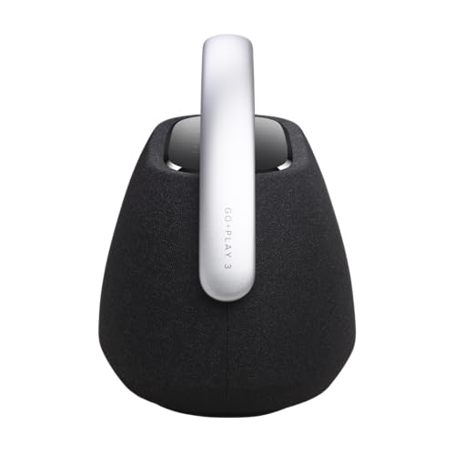 Harman Kardon Go + Play 3, Altoparlante Bluetooth Wireless Portatile, con Suono Stereo, Design Elegante, Doppio Microfono Integrato, Porta di Ricarica USB, Autonomia fino a 8 ore, Nero - 3