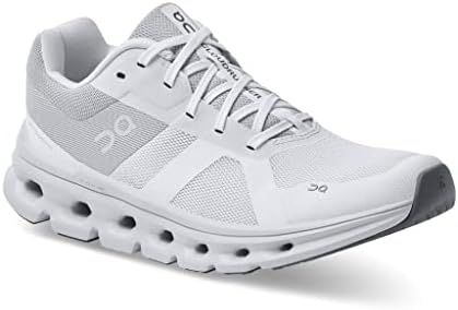 On Women's Cloudrunner Sneakers, White/Frost, 9.5 Medium US | Image 2