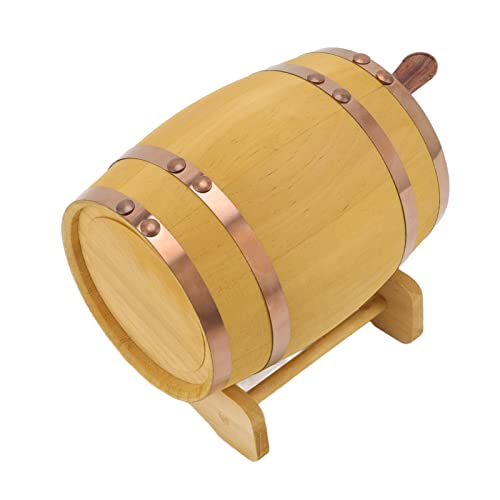 Les-Theresa Pine Wine Barrel, 750ml houten vat vat vat voor het opslaan van whisky wijn sterke drank bier likeur - Image 8
