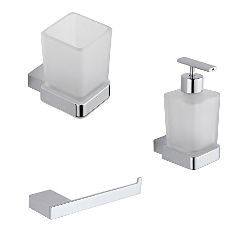 Hudson Reed Conjunto de 3 Accesorios Modernos para Cuarto de Baño - Parade