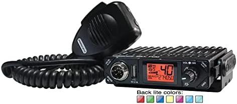 President Electronics BILL CB Radio, 40 Channels AM, 12 Volts, USB 5V/2.1A, Up/Down Channel Selector, Volume Adjustment and ON/OFF, Manual Squelch and ASC, Multi-functions LCD Display, S-meter