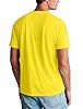 Zengjo Men's Crew Neck T Shirt - Soft Cotton Blend Short Sleeve Tee - Regular Fit Plain Basic Top(Yellow,XXL) #3