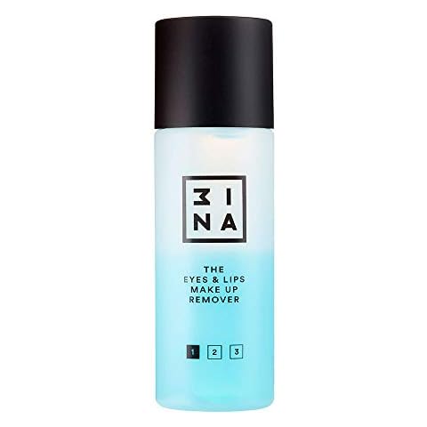 3INA MAKEUP - Vegan - The Eyes & Lips Makeup Remover - Blue - Non Greasy Biphasic Formula - Hydrating with Aloe Vera and Hamamelis water - Waterproof Makeup Remover - Sensitive Eyes - Cruelty Free Cover