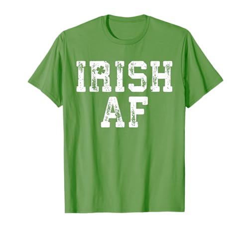 Irish AF Shirt Vintage Irish Men Women St Patricks Day T-Shirt