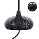 BIGtec Mikro Mikrofon PC Computer Laptop Smartphone Handy Tablet Stand-Mikro Standmikrofon Standfuß Ständer Mic Micro Tisch Büro Office Studio Spiele VoIP 3,5mm Klinke Flexibler Schwanenhals