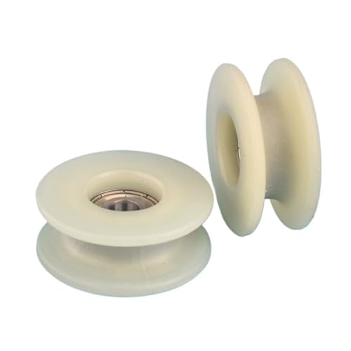 Roue en plastique nylon à rainure en U 8x48x19mm galet de guidage rail