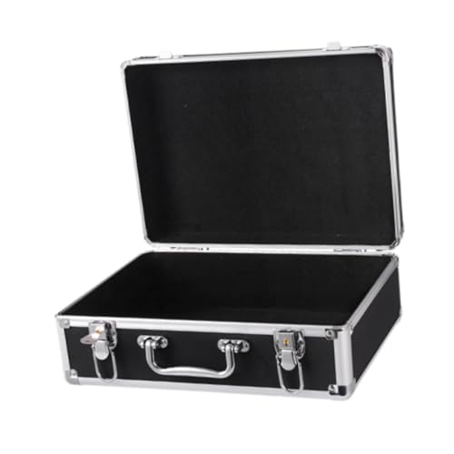 LOL-FUN キャリングケース楽器ドキュメントオーガナイザーボックスコードレスマイク収納スーツケースキャリングボックスポータブルアルミ収納ケース, Style A