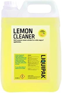 Liquipak Lemon Cleaner Disinfectant - Strong Cleaner, Concentrated, Multi-Surface 5-20L (2x5 Litres)
