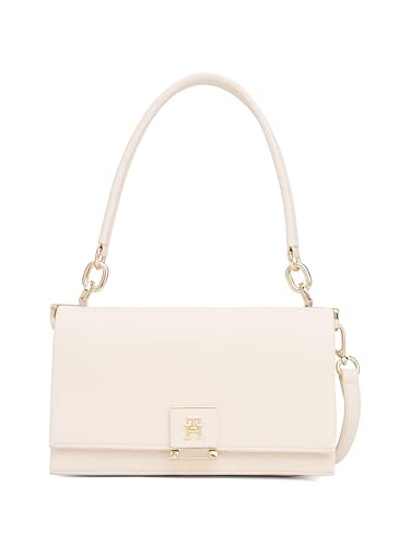 Tommy Hilfiger Leather Shoulder Bag with Removable Crossbody Strap