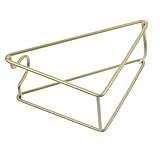 DECOMELODY Schräg Stehendes Weinflaschenregal aus Robustem Goldfarben Einzeln Platzsparend Stilvolle Weinflaschenhalterung für Tisch für Weinliebhaber und Dekoration Zuhause