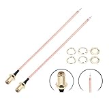 QUARKZMAN 2 Stück SMA Stecker Auf Pigtail Kabel 10cm SMA Stecker Lötpigtail Antenne RG178 Koaxialkabel Mit Unterlegscheiben Und Muttern Für WLAN Router Antenne