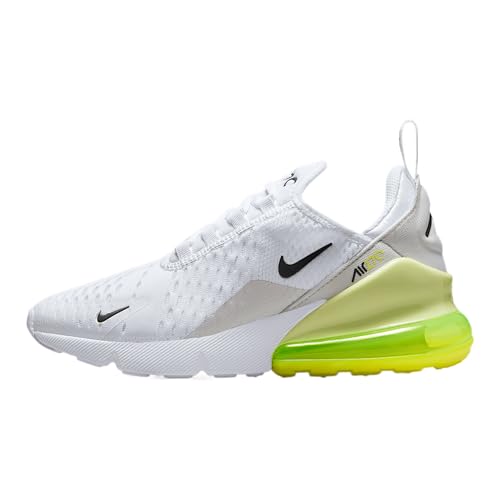 Nike Air Max 270 Big Kids' Shoes (943345-123, White/Limelight/Vast Grey/Anthracite)