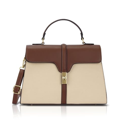 Image of Lavie Signature Women's Canva Flap Satchel Bag | Satchel Handbag for Work | Ladies Purse | Stylish Shoulder Bag | Gift for Women