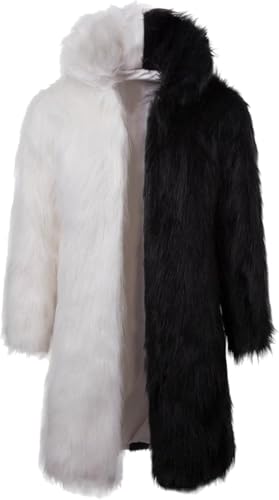 Faux Fur Coat for Mens Winter Fluffy Coat Outwear Long Parka Overcoat Thermal Cardigan Plush Overcoats Outwear3